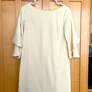 Yellow shift dress